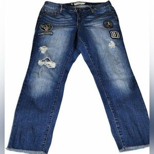 Torrid Denim Patched Distressed sz 16